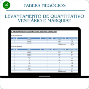Kit de Planilhas Estruturas metálicas em Excel