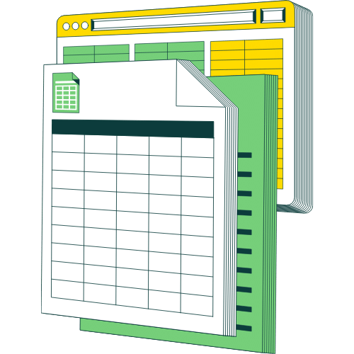 Planilhas editáveis