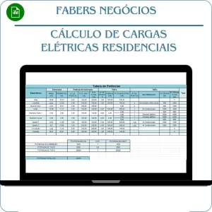 Planilha Cálculo de Cargas Elétricas Residenciais em Excel