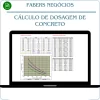 Planilha de Cálculo de Dosagem de Concreto em Excel