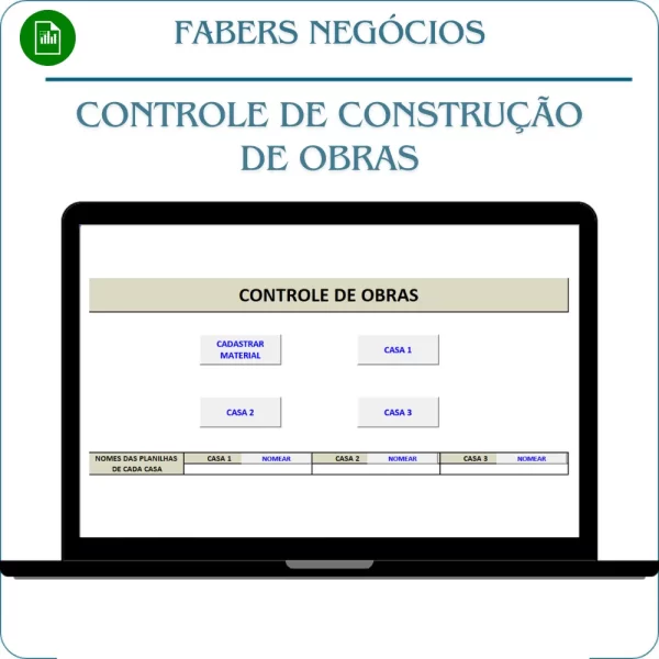 Controle de construção de obras completo