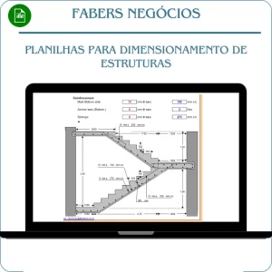 Planilha de escada de dois lances
