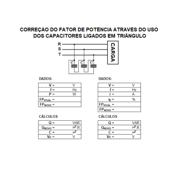 Planilha Fator de Potência de resolução em Excel - Imagem 3