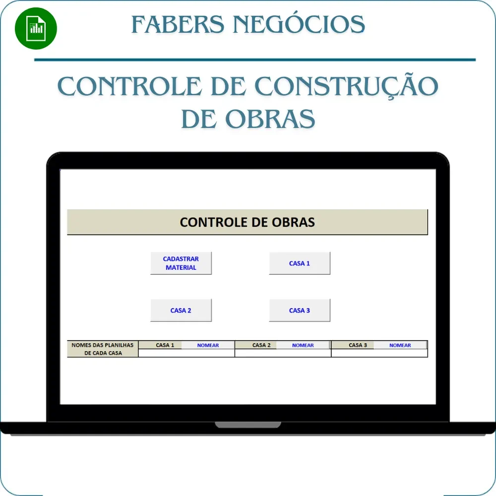 Controle de construção de obras completo
