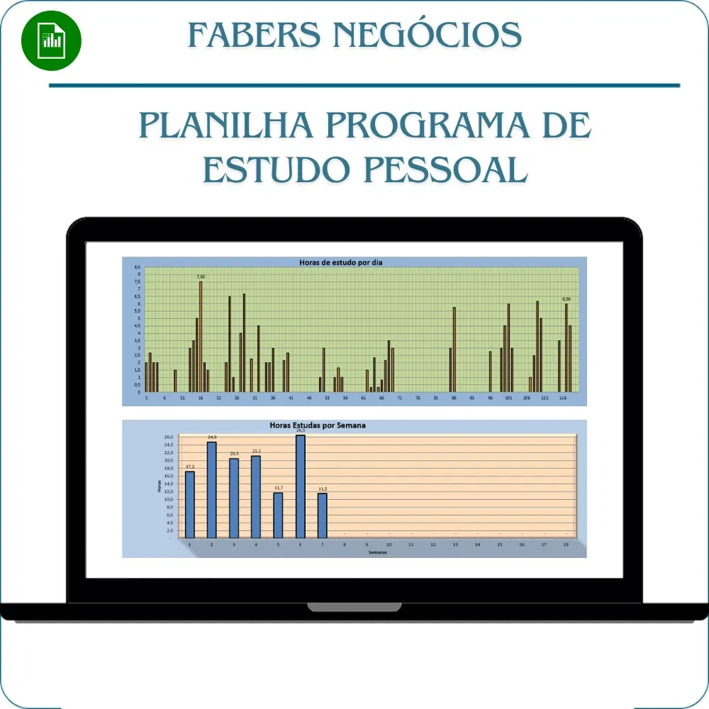 Planilha Programa de Estudo Pessoal