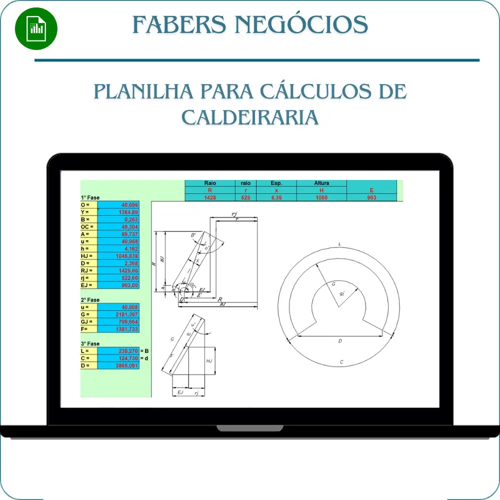 Planilha para Cálculos de caldeiraria