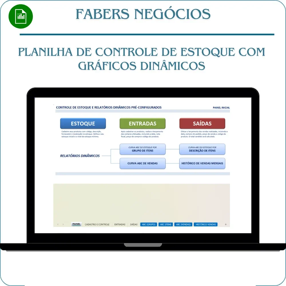Controle de estoque com graficos dinamicos